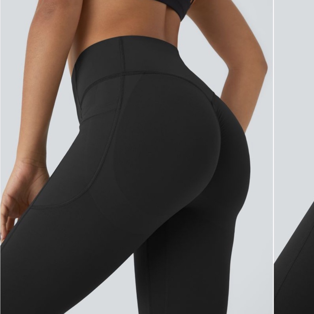 Halara cinched butt leggings NWT SMALL BLACK